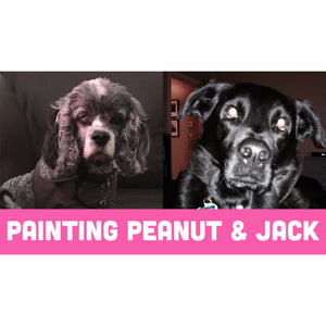 Painting Portraits of Peanut & Jack