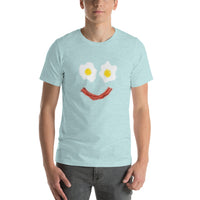 Bacon And Eggs Breakfast Smiley Short-Sleeve Unisex T-Shirt